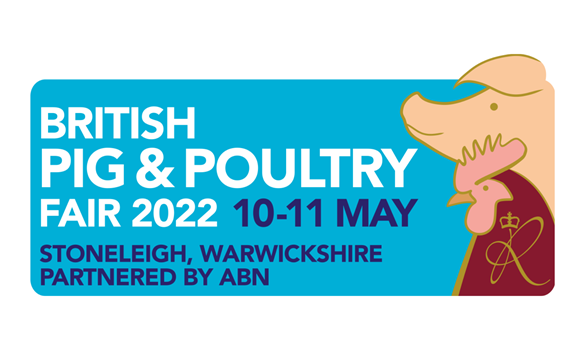 Blue logo of the British Pig and Poultry fair 